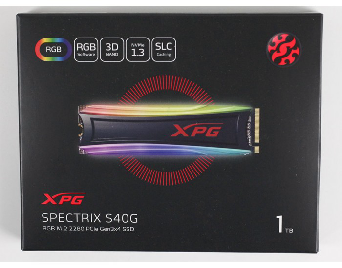 ADATA SSD 1TB NVME SPECTRIX S40G RGB XPG